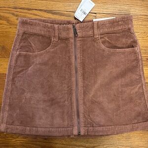 American Eagle Outfitters Corduroy Mini Skirt in Mauve NWT